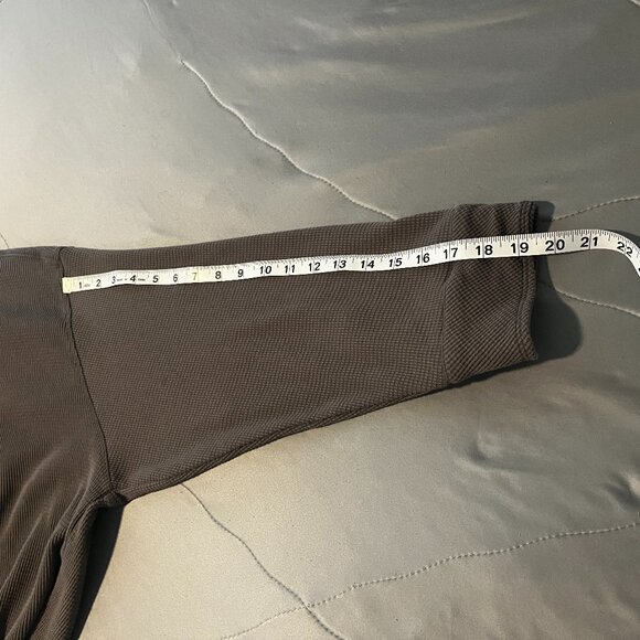 Women's Grey Button Down Sweater Top Large - Picture 8 of 9